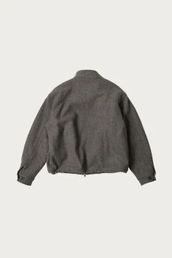 Wool Harrington Jacket - Gray