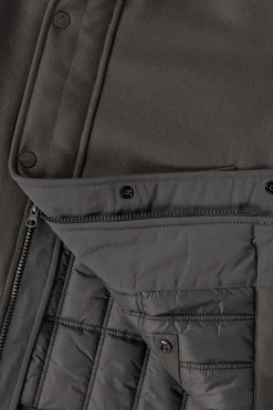 Wool Nylon Flannel Ghost Jacket - Grey