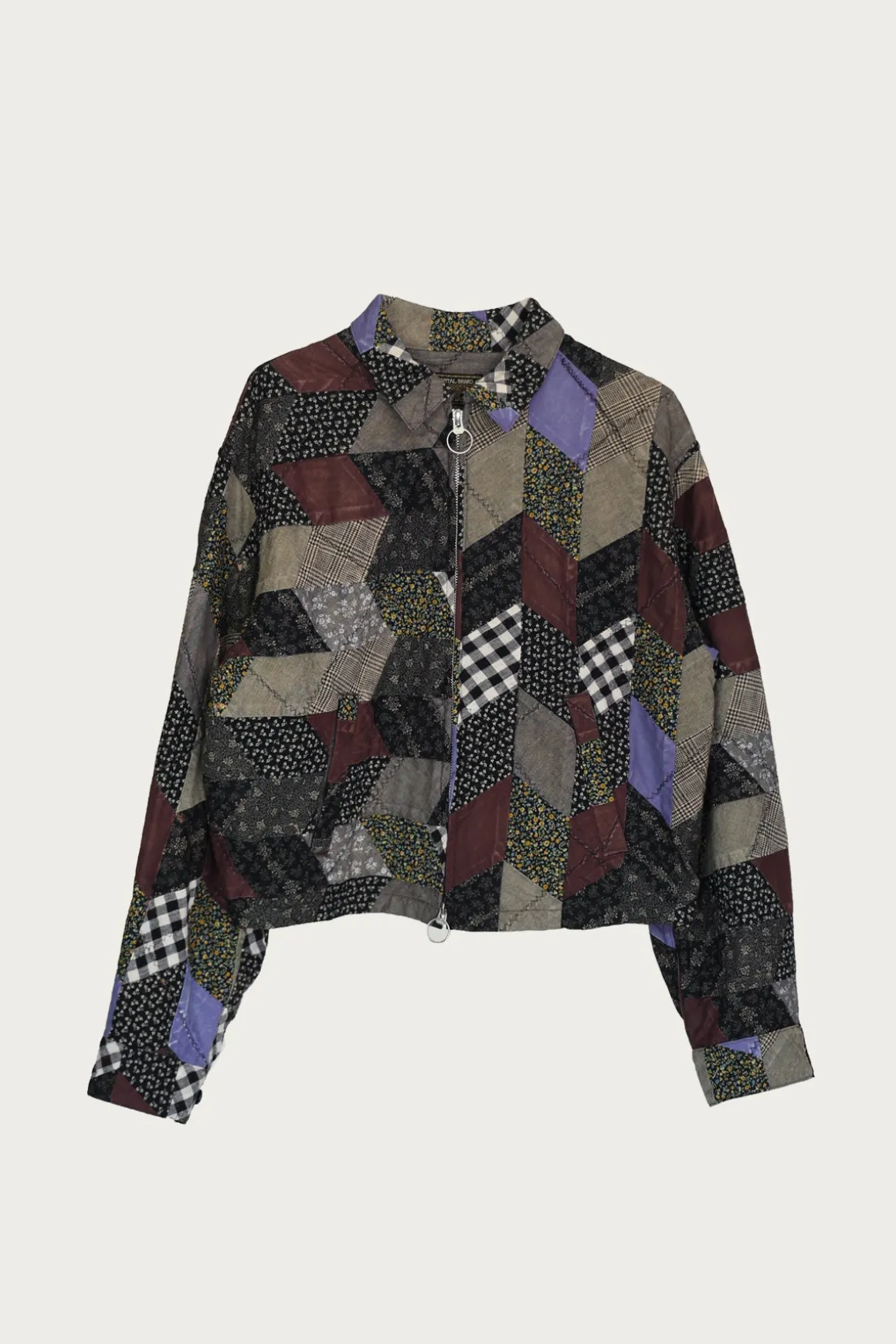 YABANE Quilt Patchwork Drizzler JKT - Black