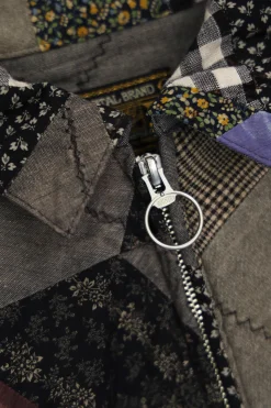 YABANE Quilt Patchwork Drizzler JKT - Black