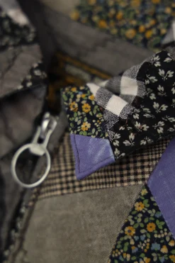 YABANE Quilt Patchwork Drizzler JKT - Black